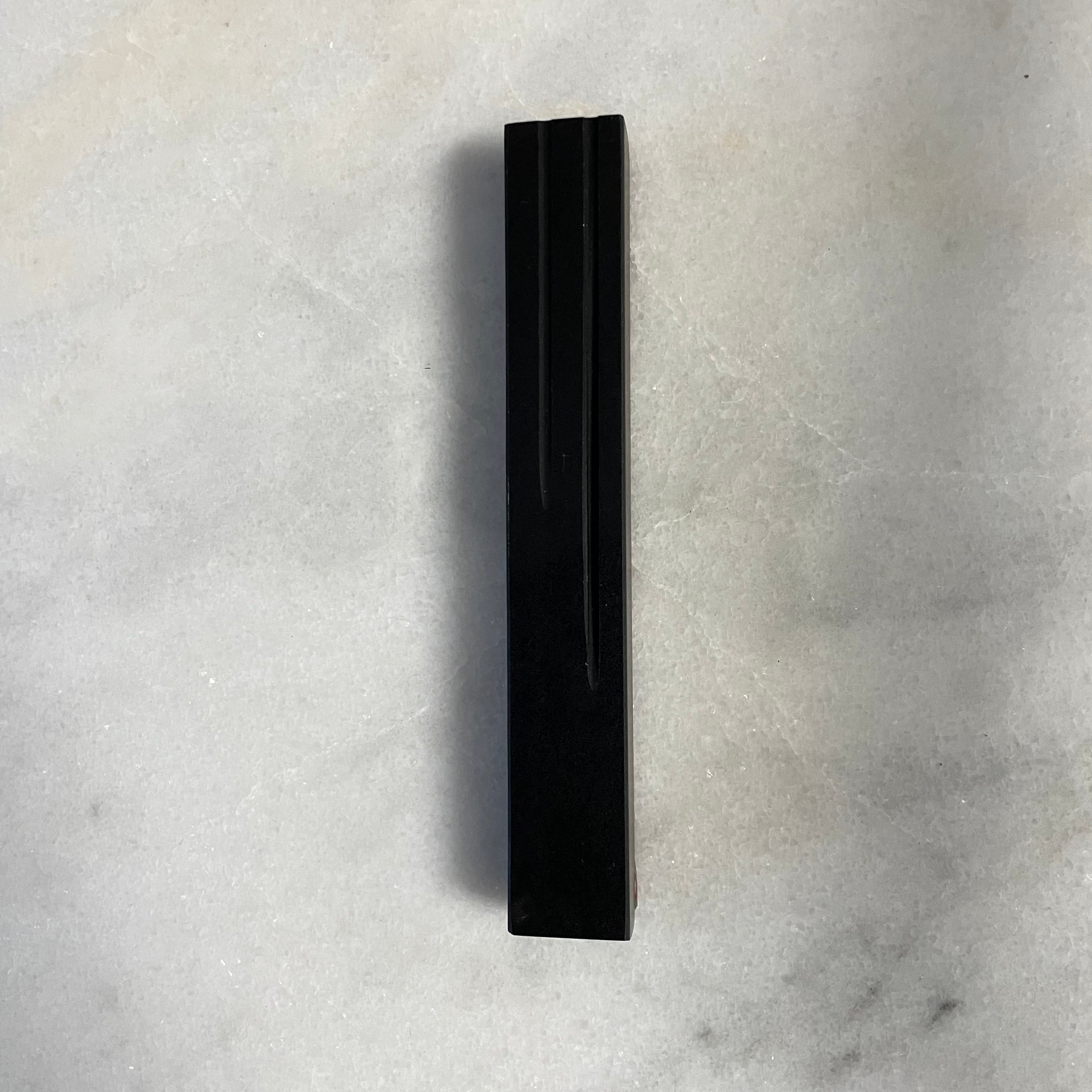 Jet Black Mezuzah | Lines