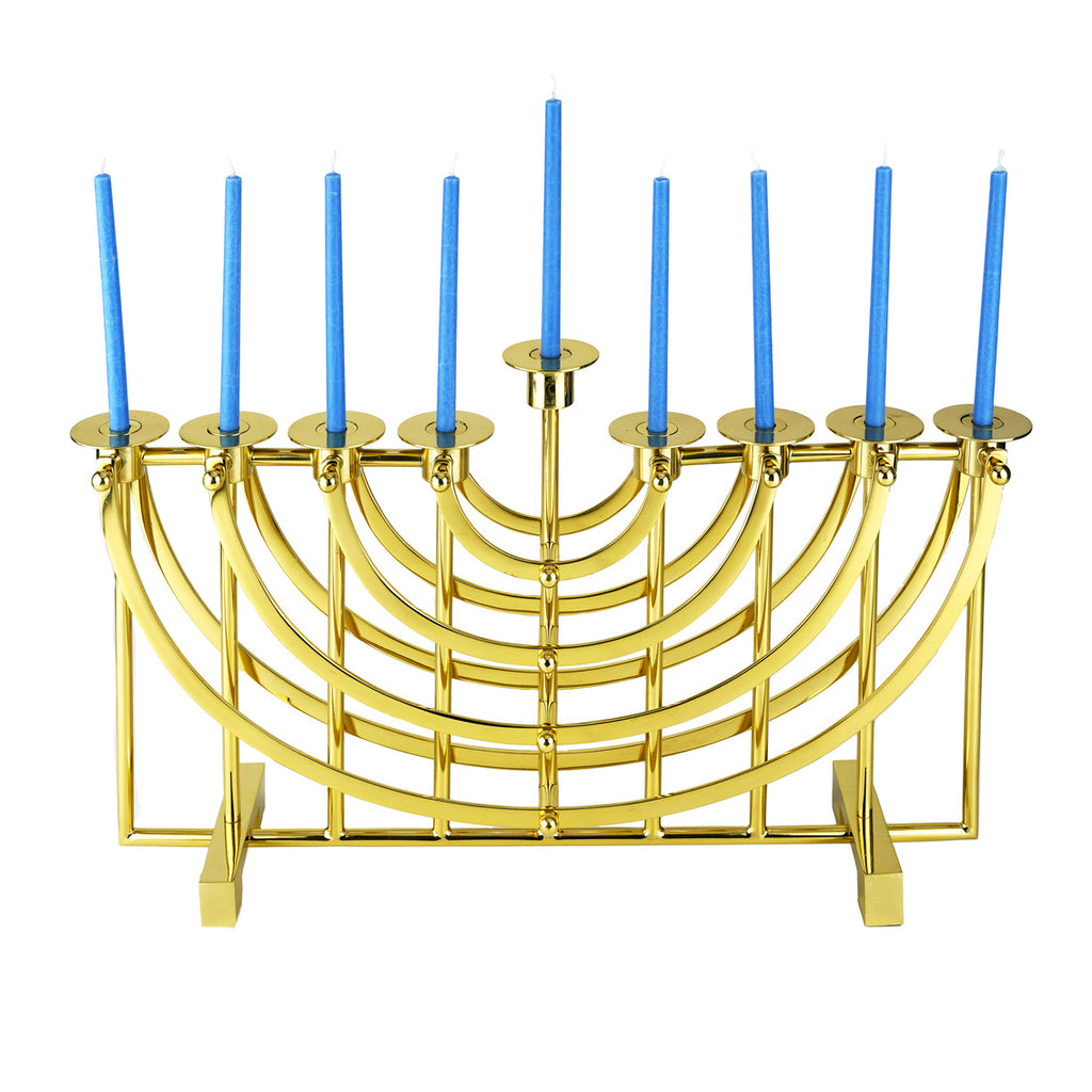 Ricci Gold Hanukkah Menorah