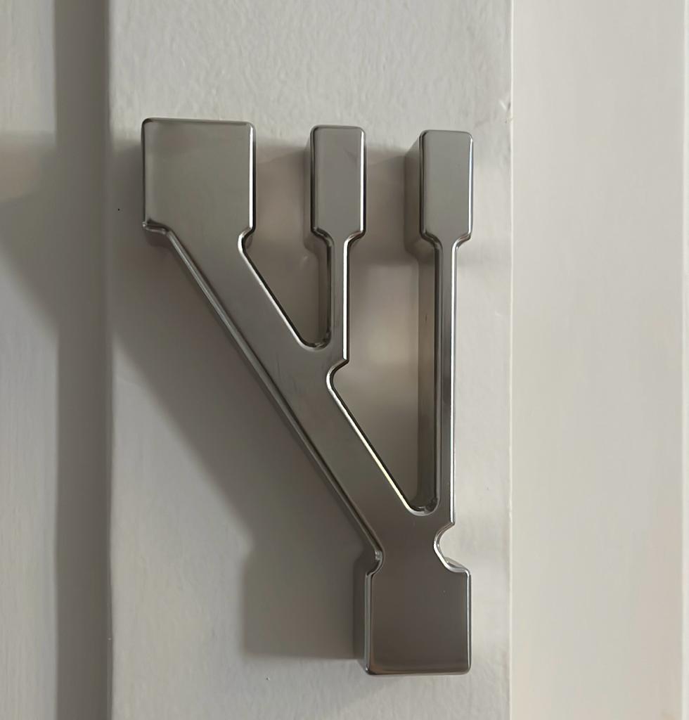 Jack Rubenstein Shin Mezuzah Nickel