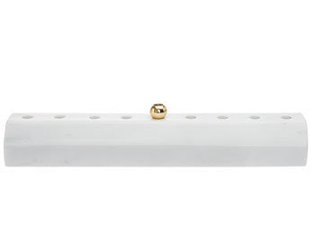 Faceted Marble Menorah