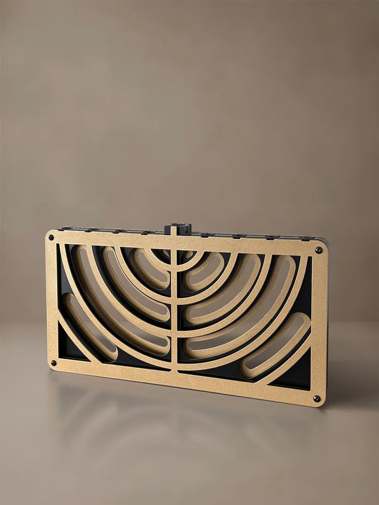 Metal Hanukkiah Menorah