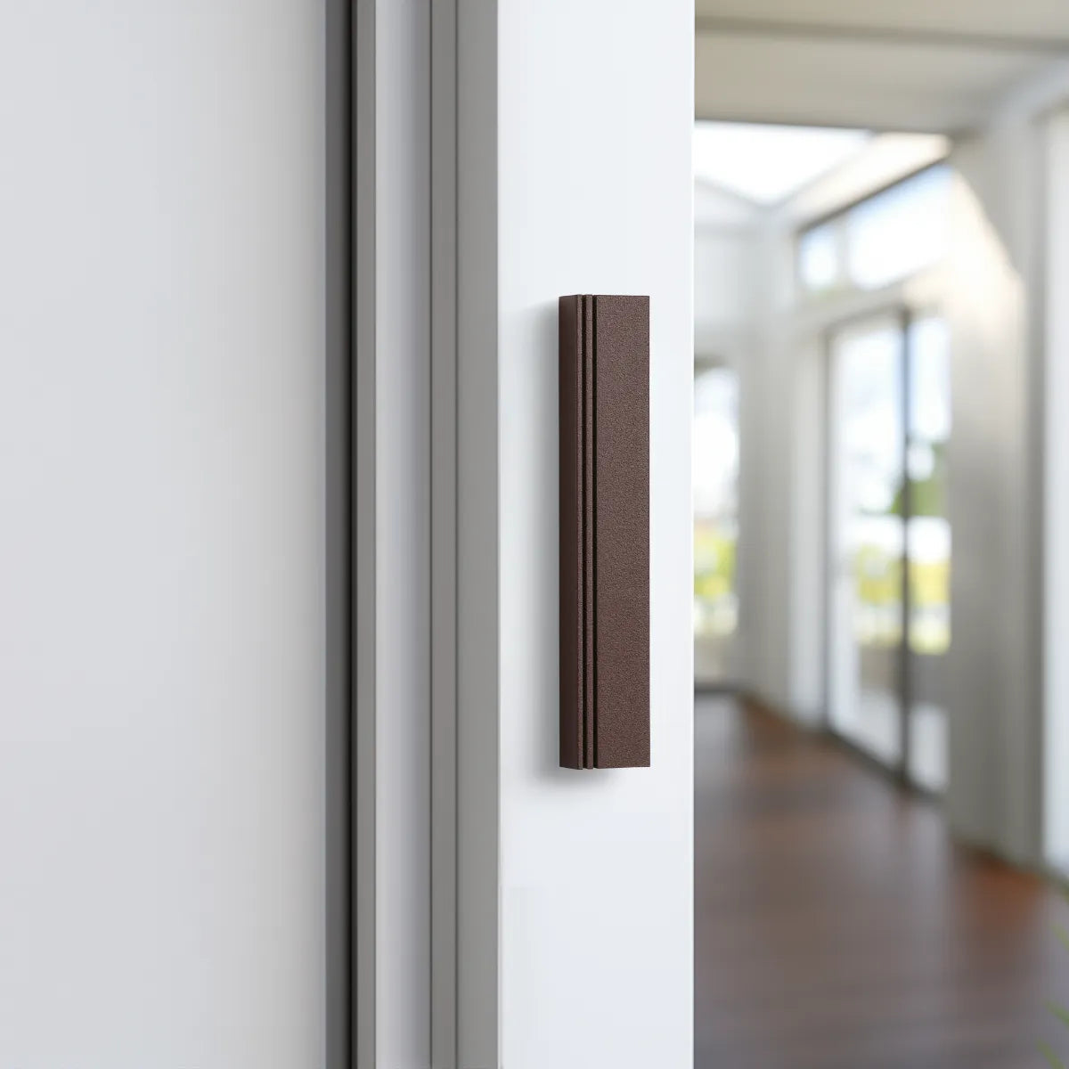 Track Aluminum Mezuzah Rust