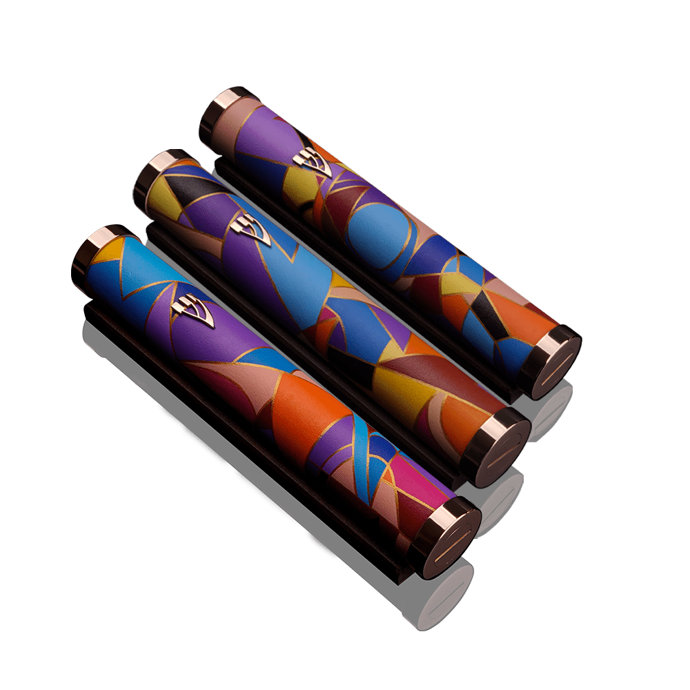 Set сase for Mezuzah ”Jerusalem” Art Vitrage Collection