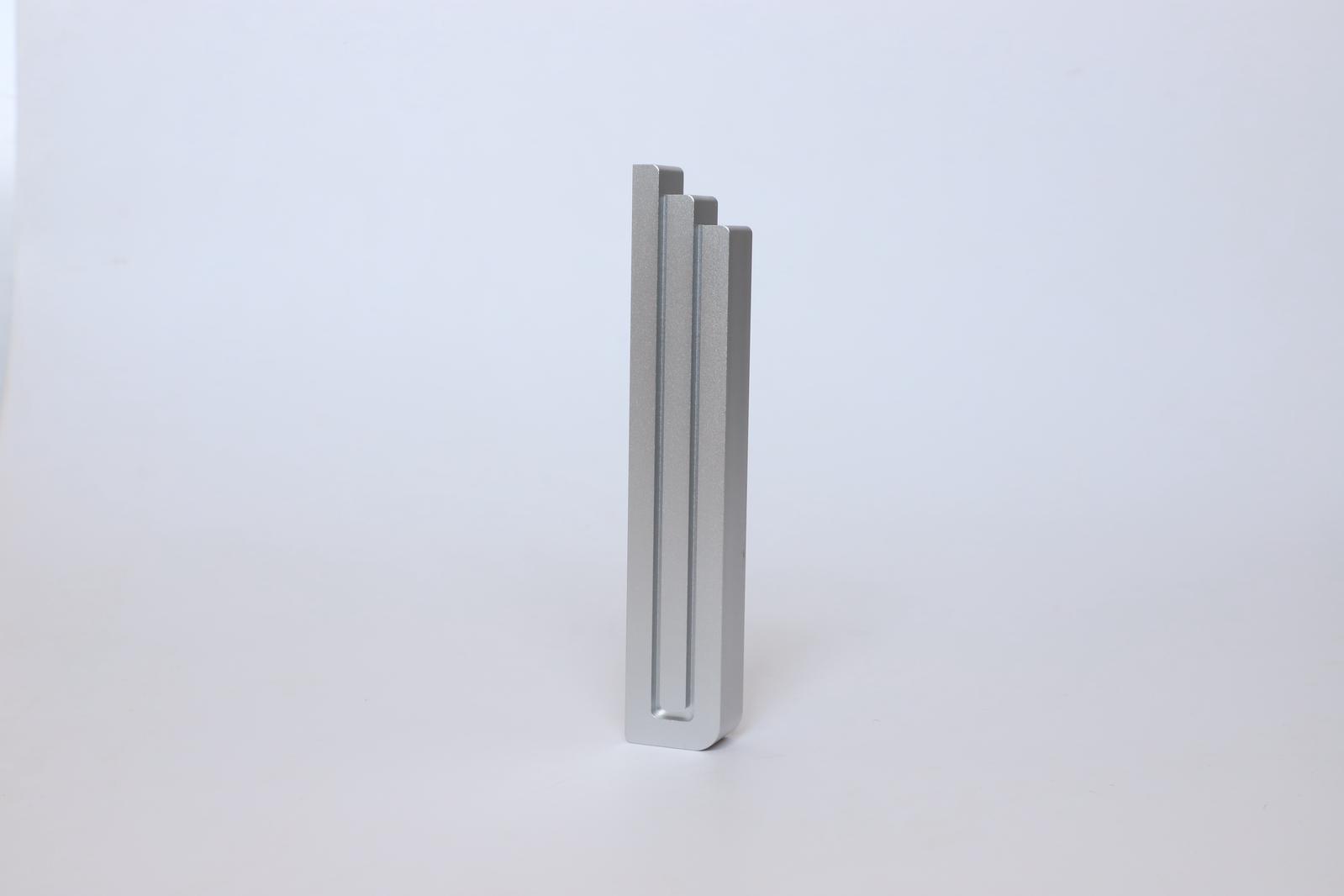 David Silver Lines Aluminum Mezuzah