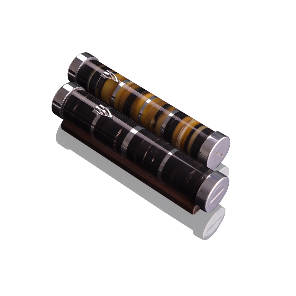 Buffalo Horn Mezuzah Case Tzfat