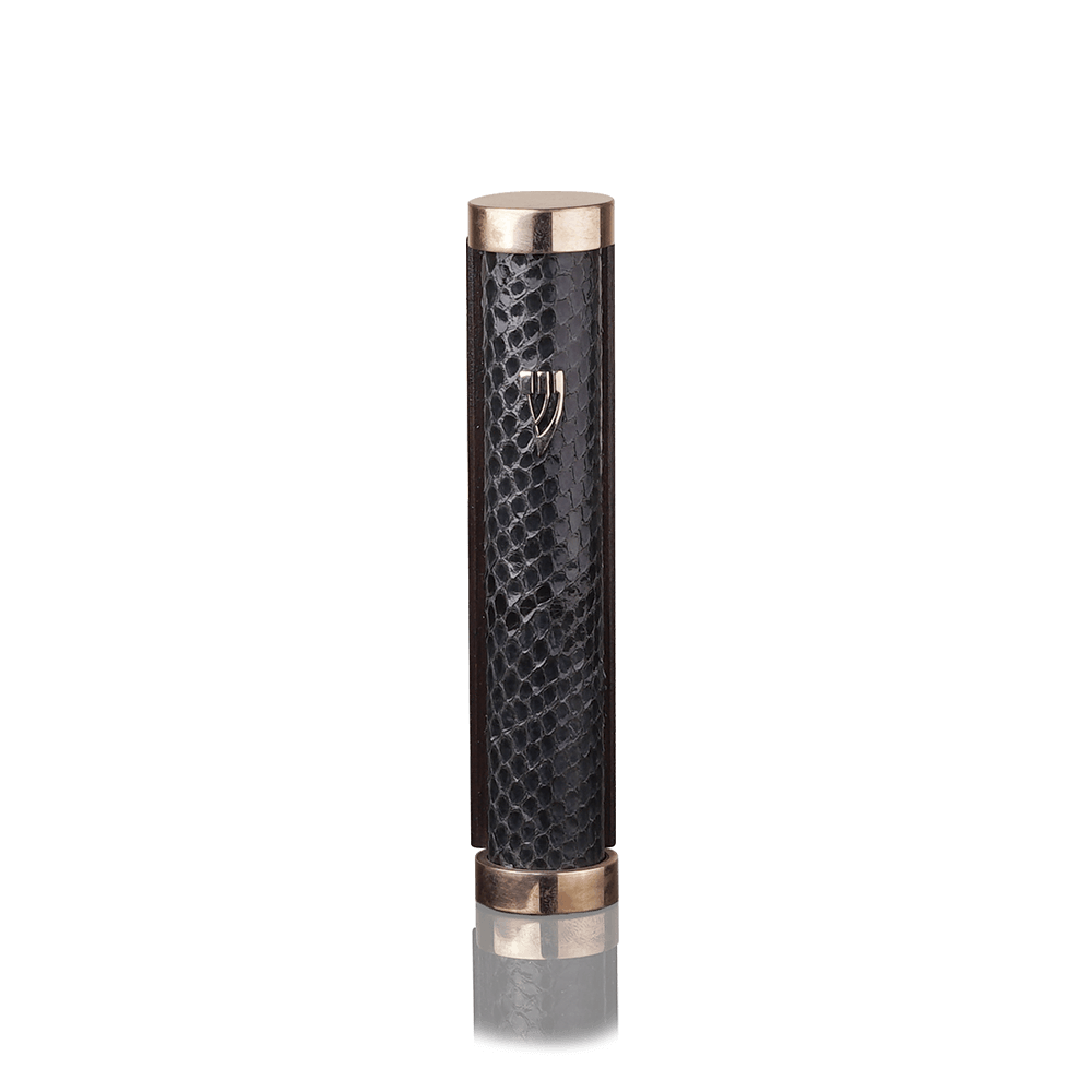 Mezuzah Tzfat Python Brilliant Black