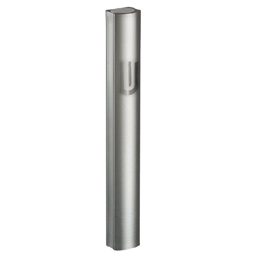 Aluminum mezuzah 15cm cm Dark gray with Shin