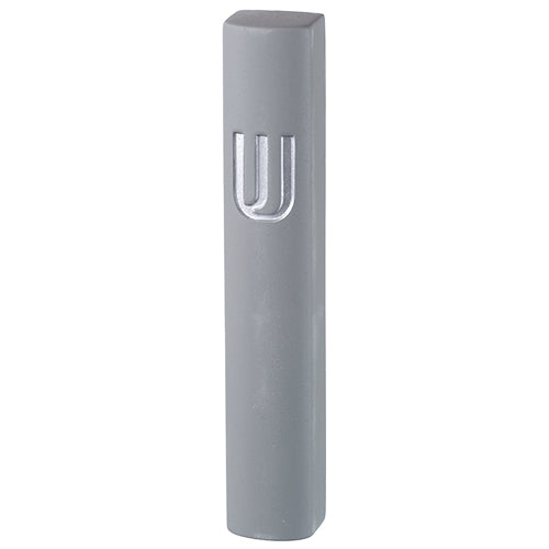 Mezuzah Light Gray | Silver Shin