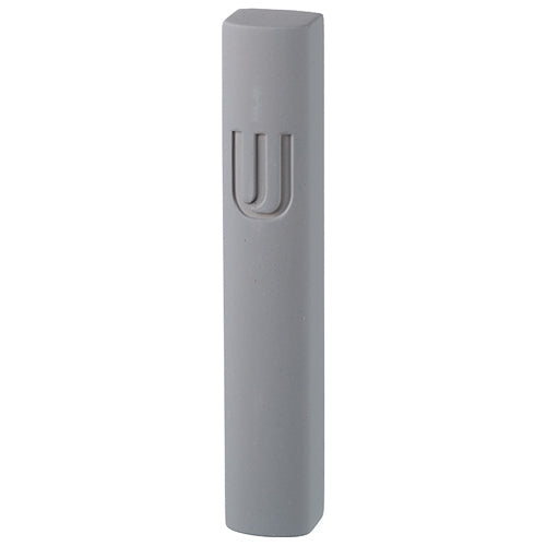 Mezuzah Light Gray | Debossed Shin