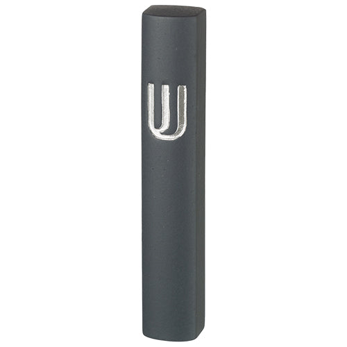 Mezuzah Dark Gray | Silver Shin