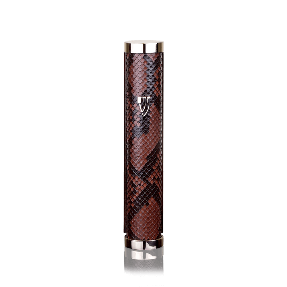 Mezuzah Tzfat Python Dark Brown