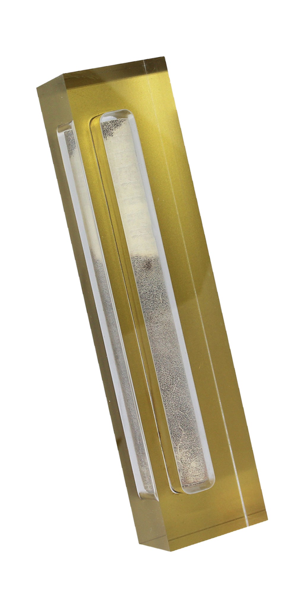 Lucite Mezuzah Gold