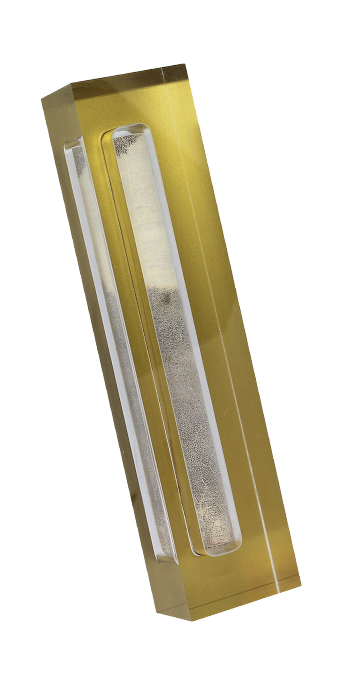 Lucite Mezuzah Gold