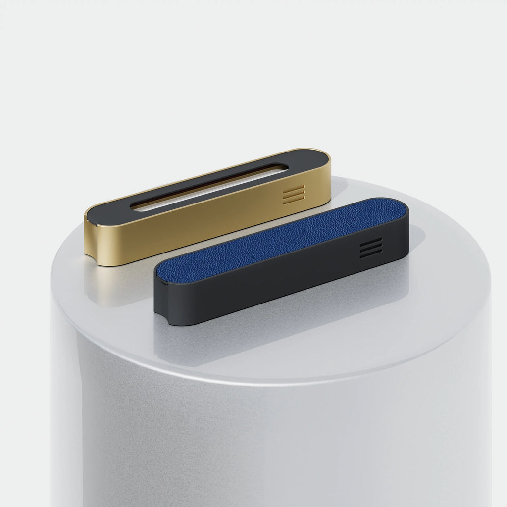 Mood Mezuzah | Black Base & Customizable Cover