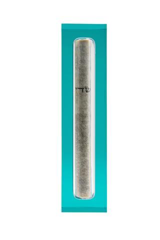 The Lucite Mezuzah Small Turquoise