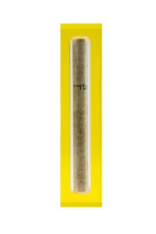 The Lucite Mezuzah Small Yellow