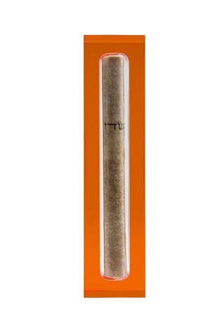 The Lucite Mezuzah Small Orange