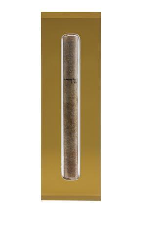 The Lucite Mezuzah Medium Honey