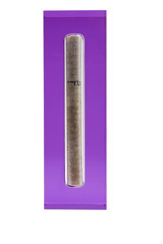 The Lucite Mezuzah Medium Violet