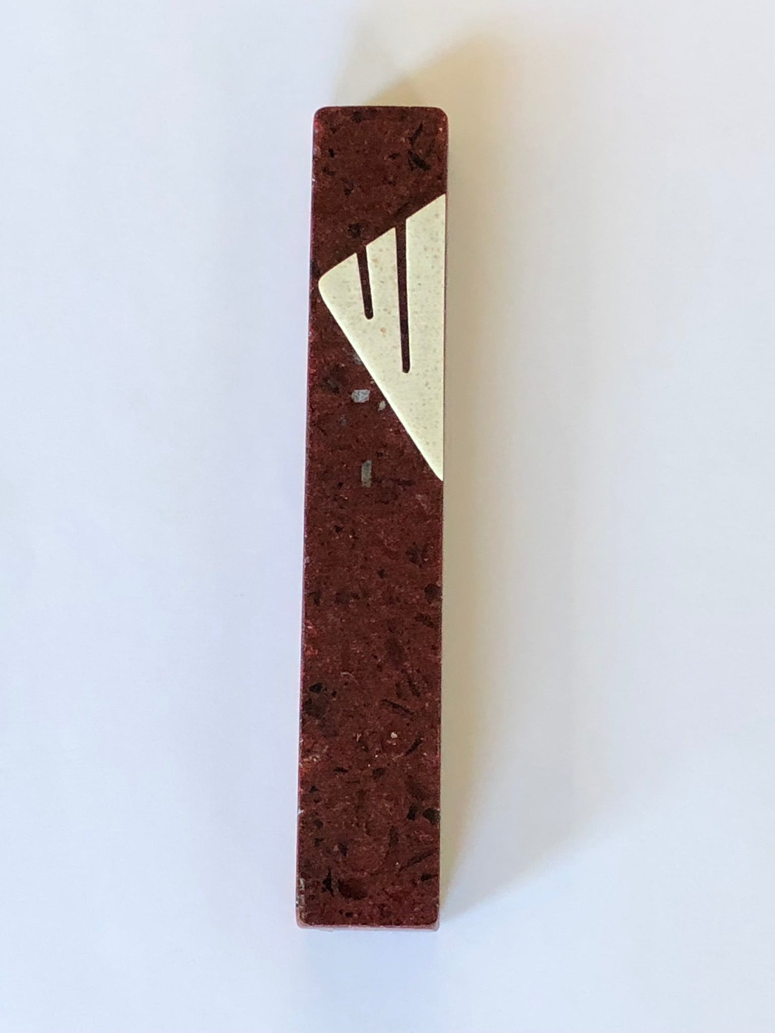 Burgundy Quartz Mezuzah