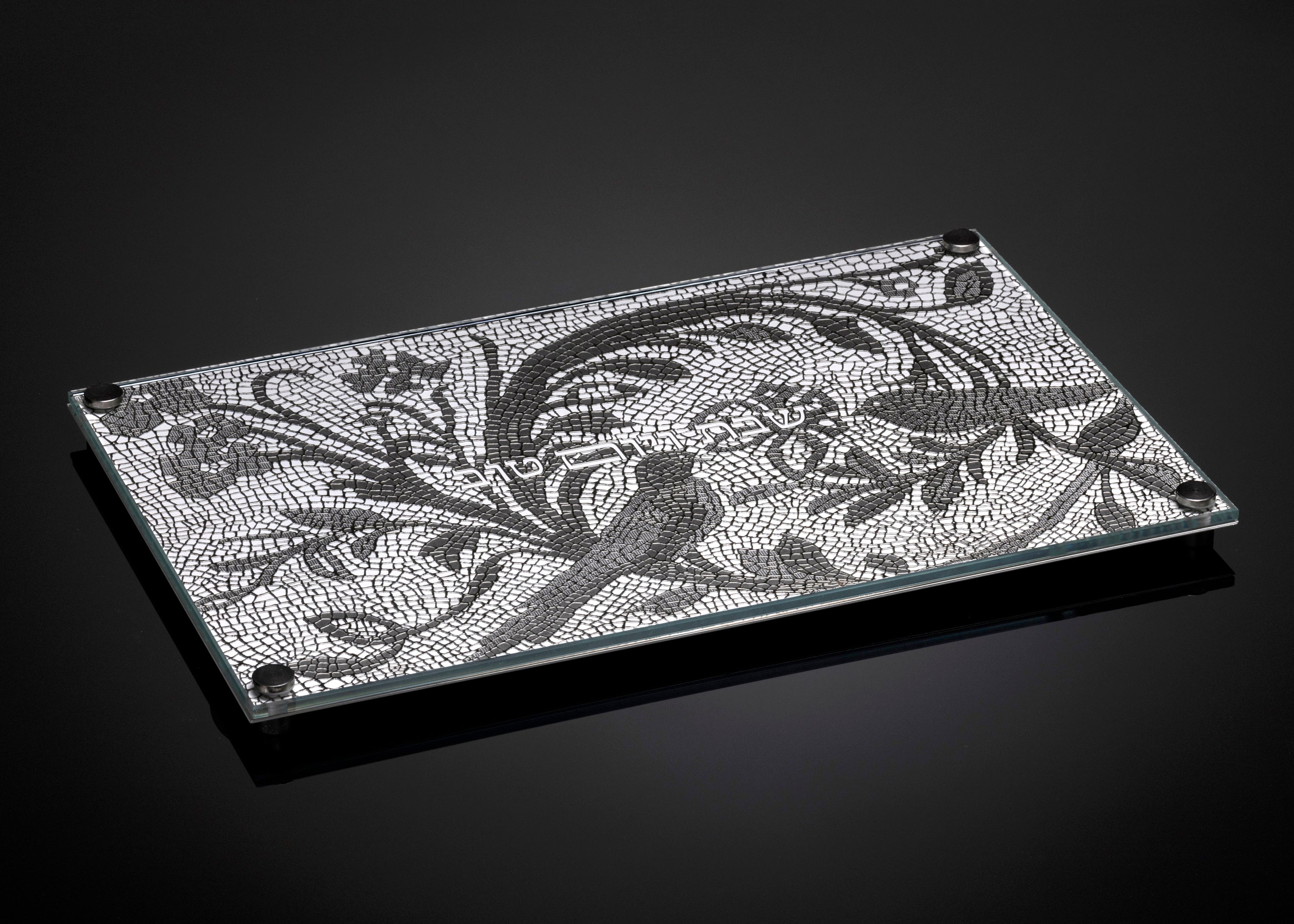 Challah Board Loving Birds