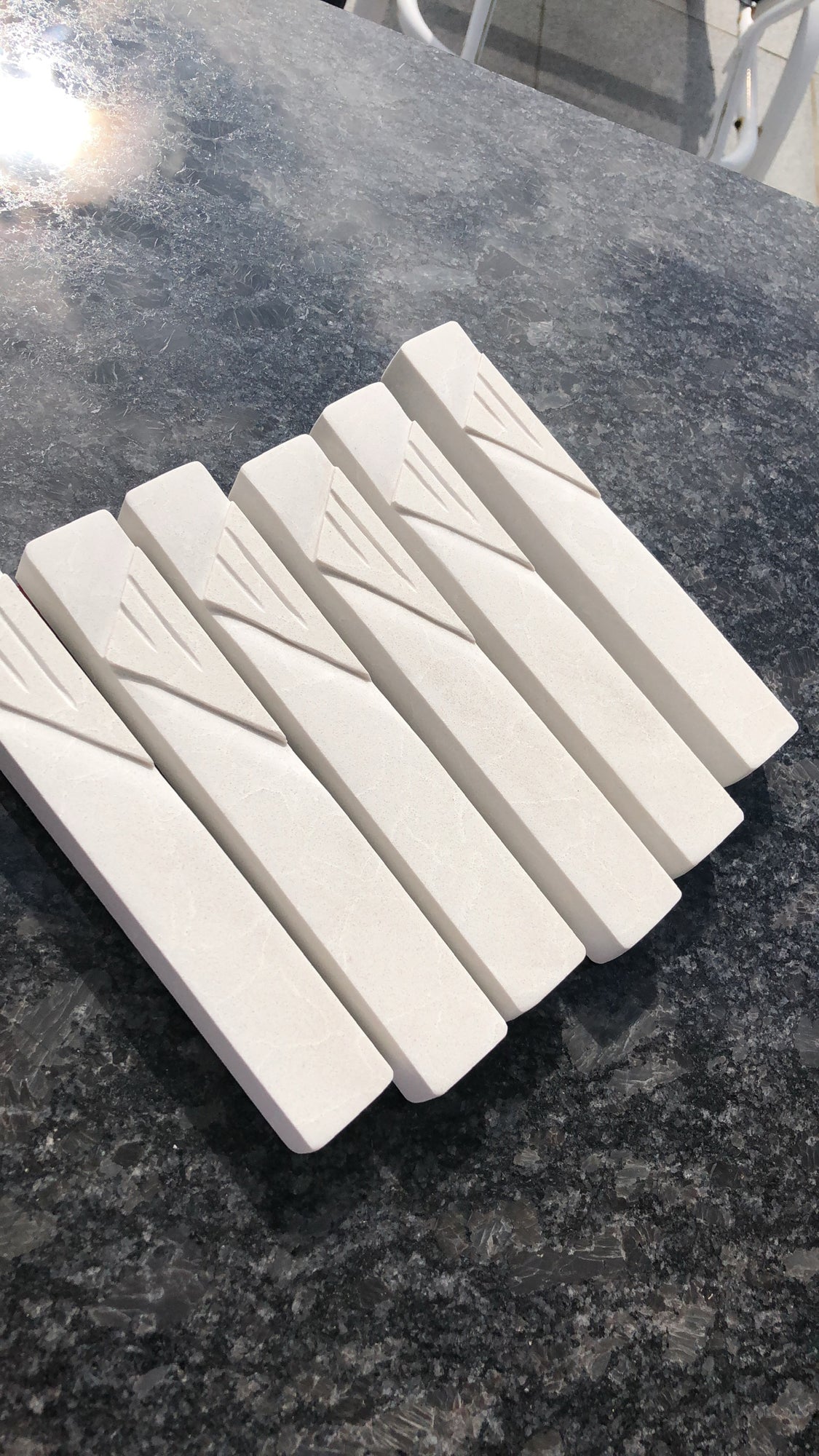 Cream White Mezuzah | Choose your shin