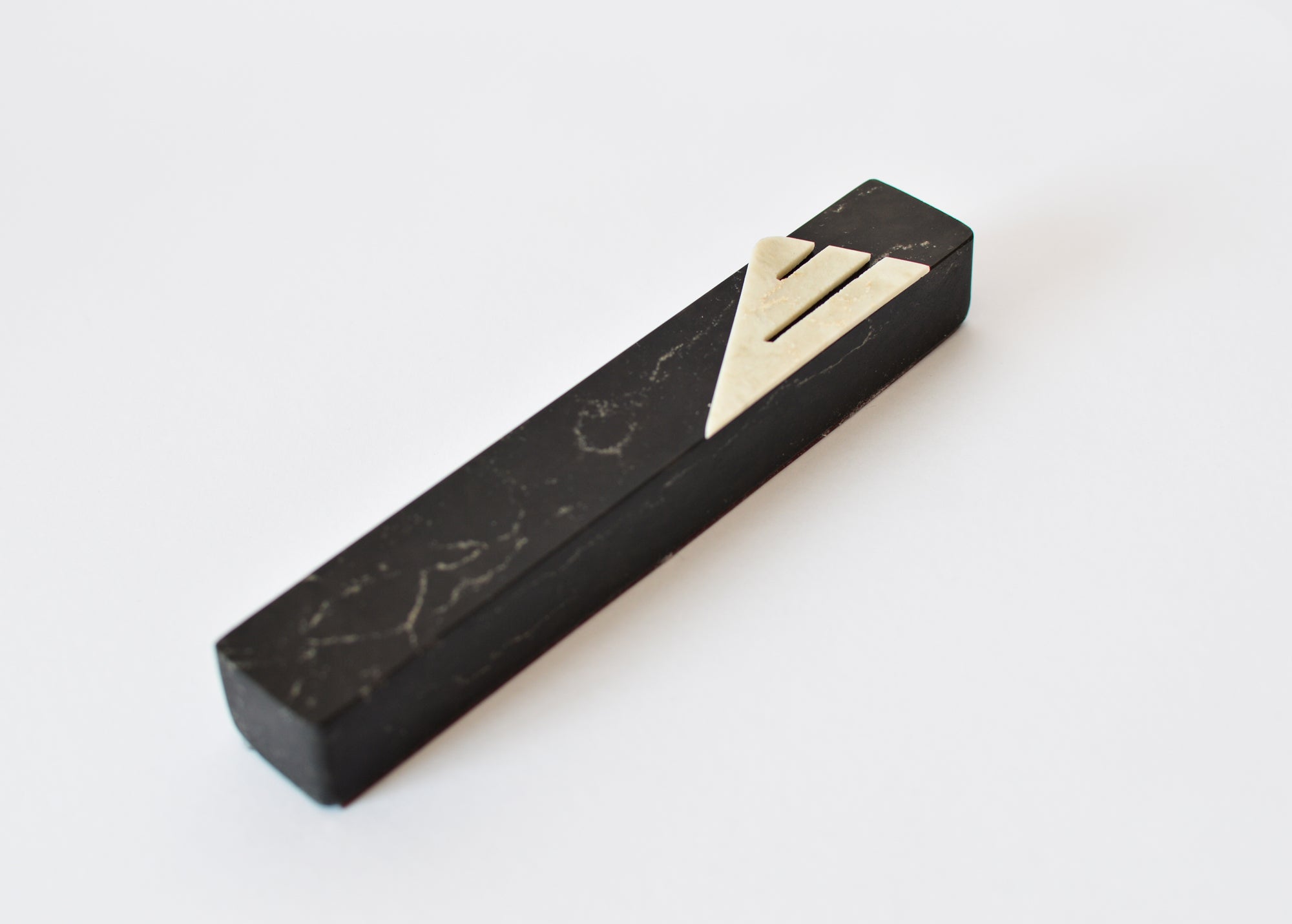 Eclipse Mezuzah Black Marble