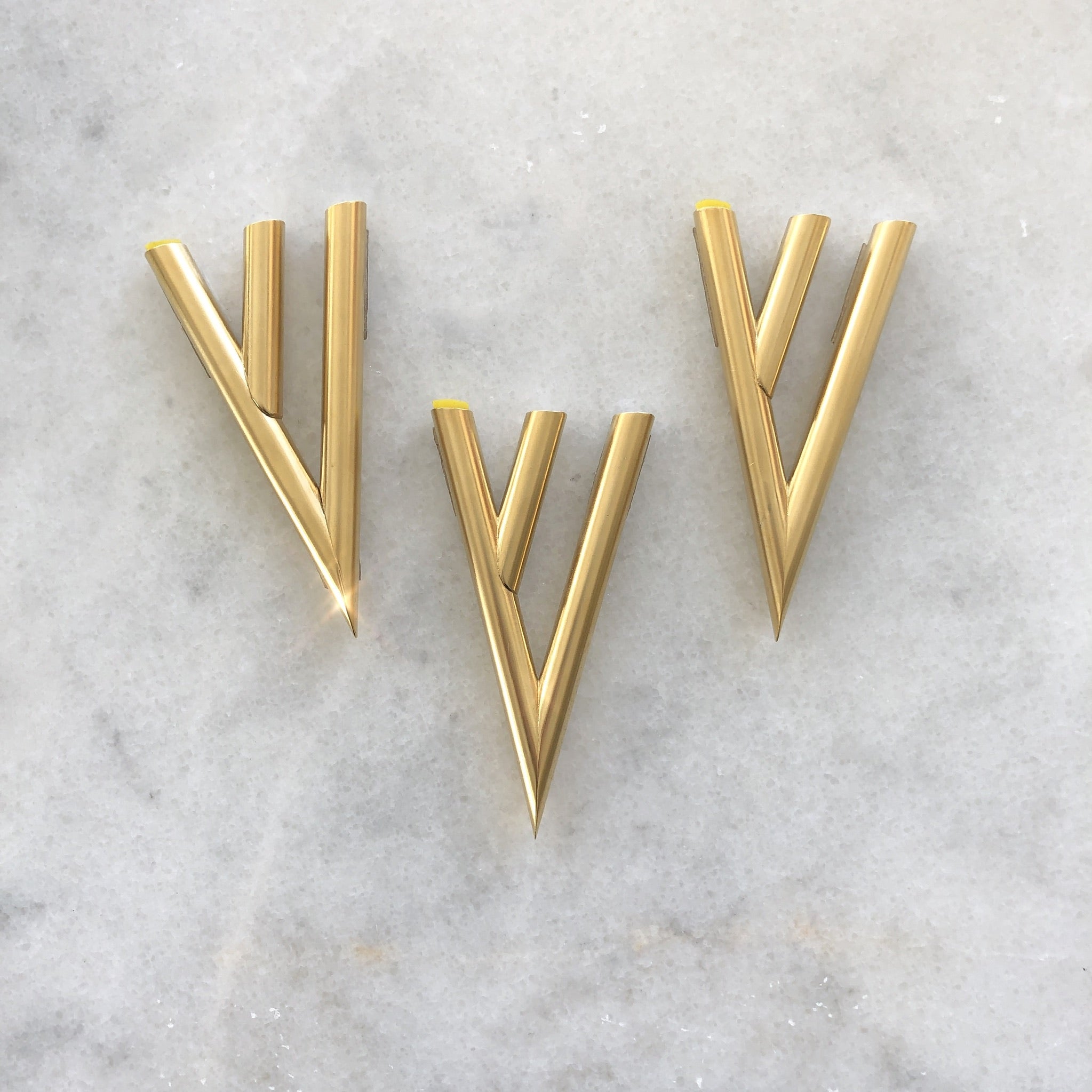 Architecture Gold Shin Mezuzah