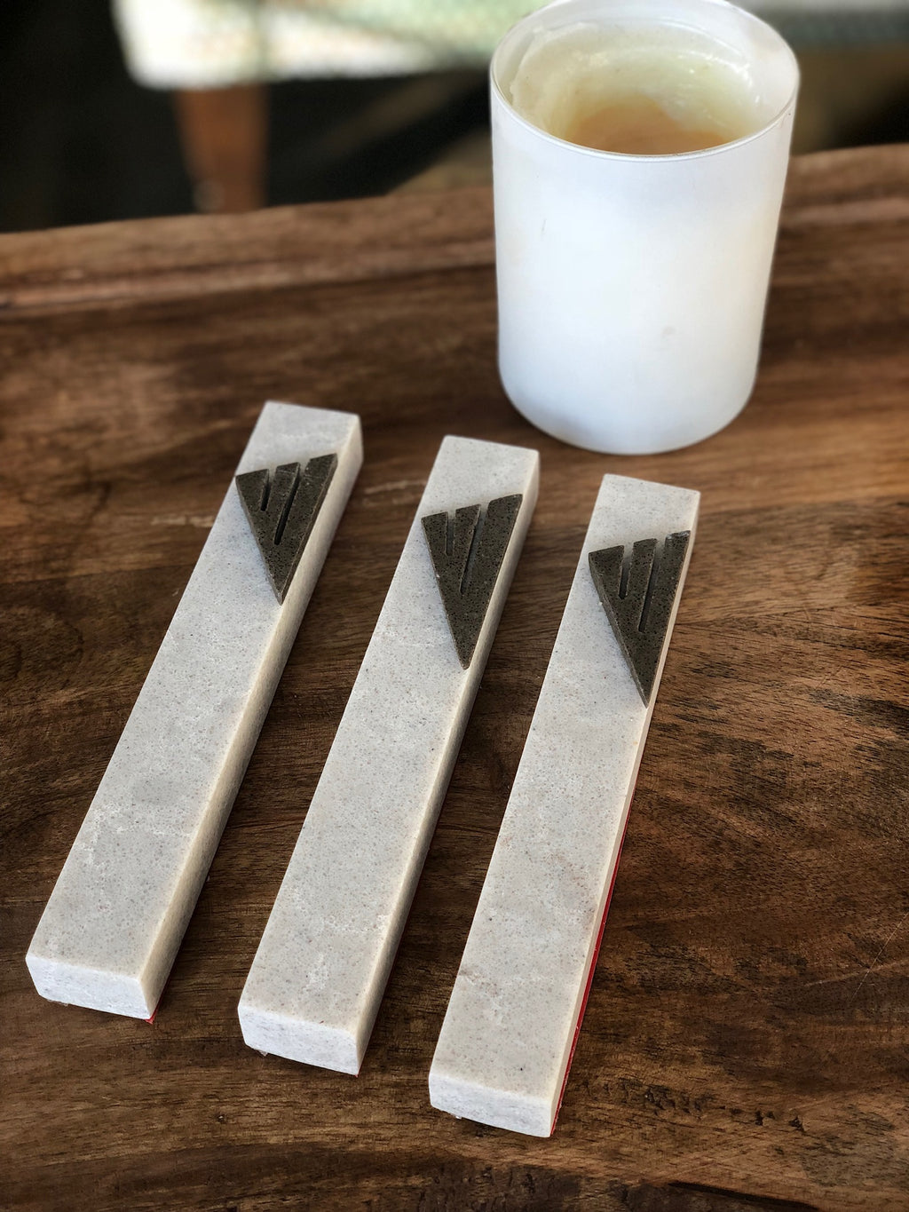 Greige Taupe Mezuzah