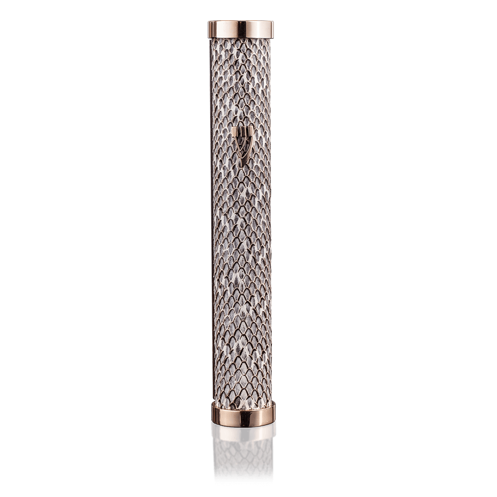 Mezuzah Jerusalem Python Grey