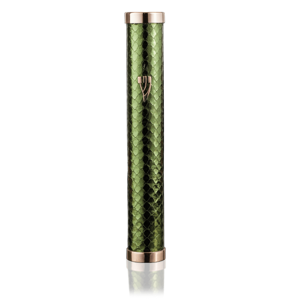 Mezuzah Jerusalem Python Green