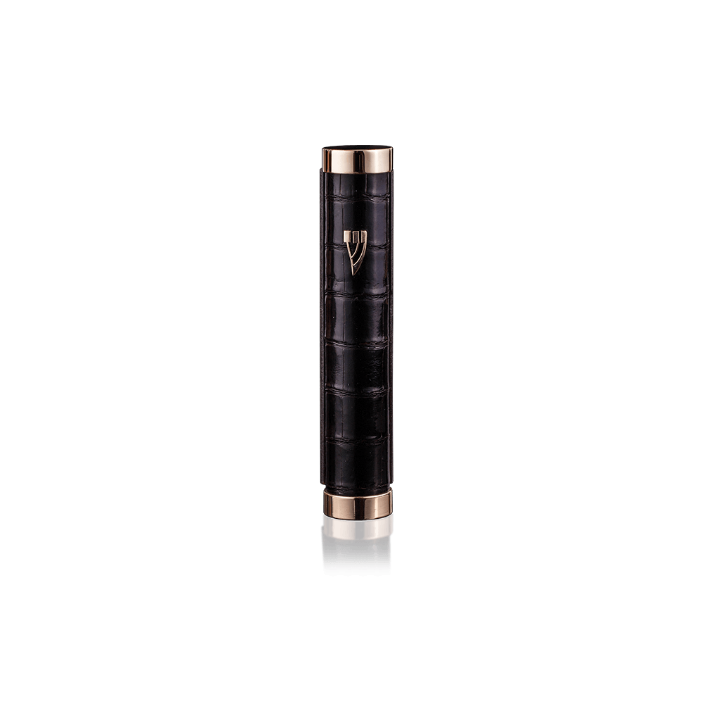 Mezuzah Tzfat Crocodile Black