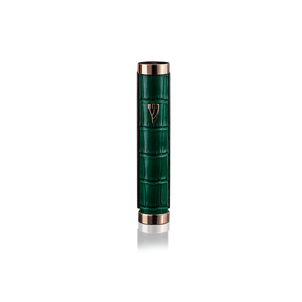 Mezuzah Tzfat Crocodile Green