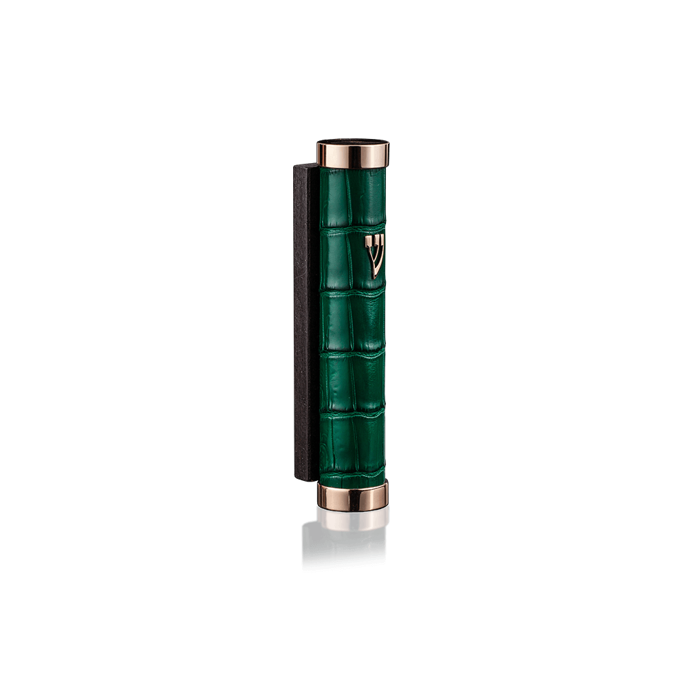Mezuzah Tzfat Crocodile Green
