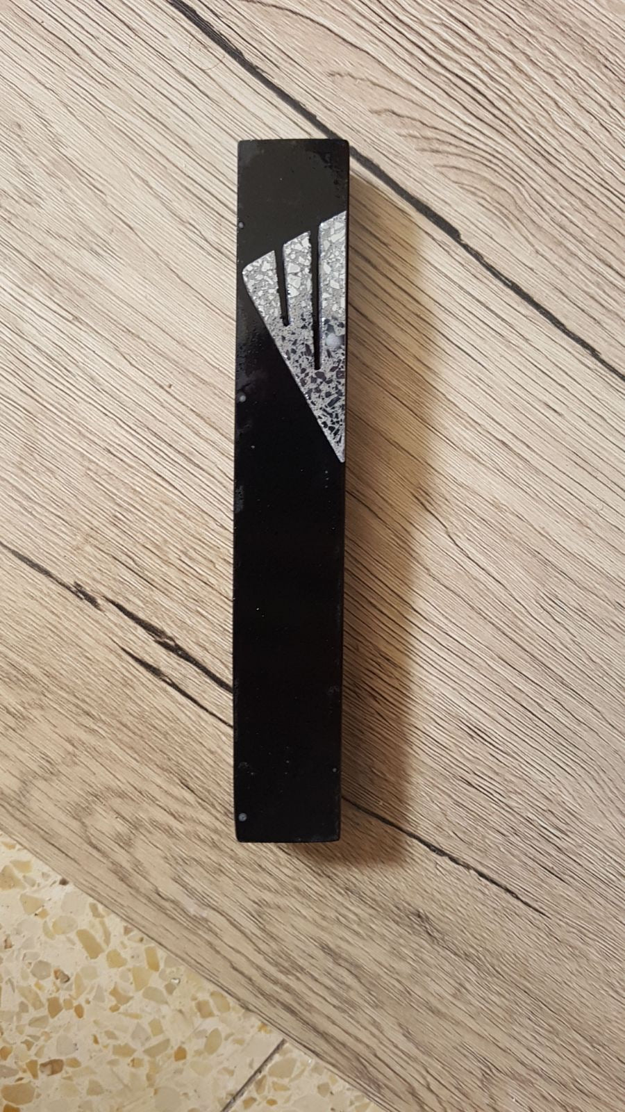 Jet Black Mezuzah
