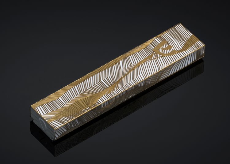 Lines Mezuzah Gold Series