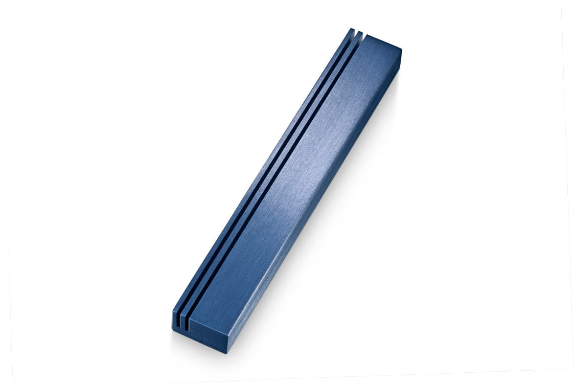 Track Aluminum Mezuzah Blue