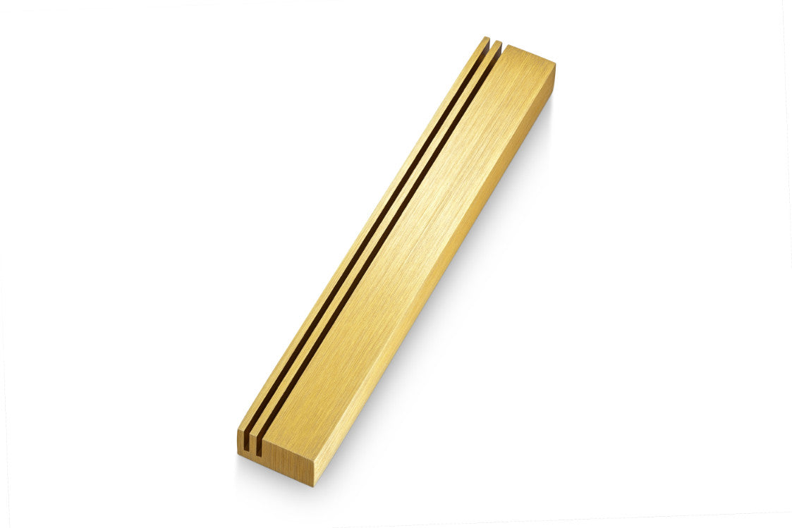 Track Aluminum Mezuzah Gold