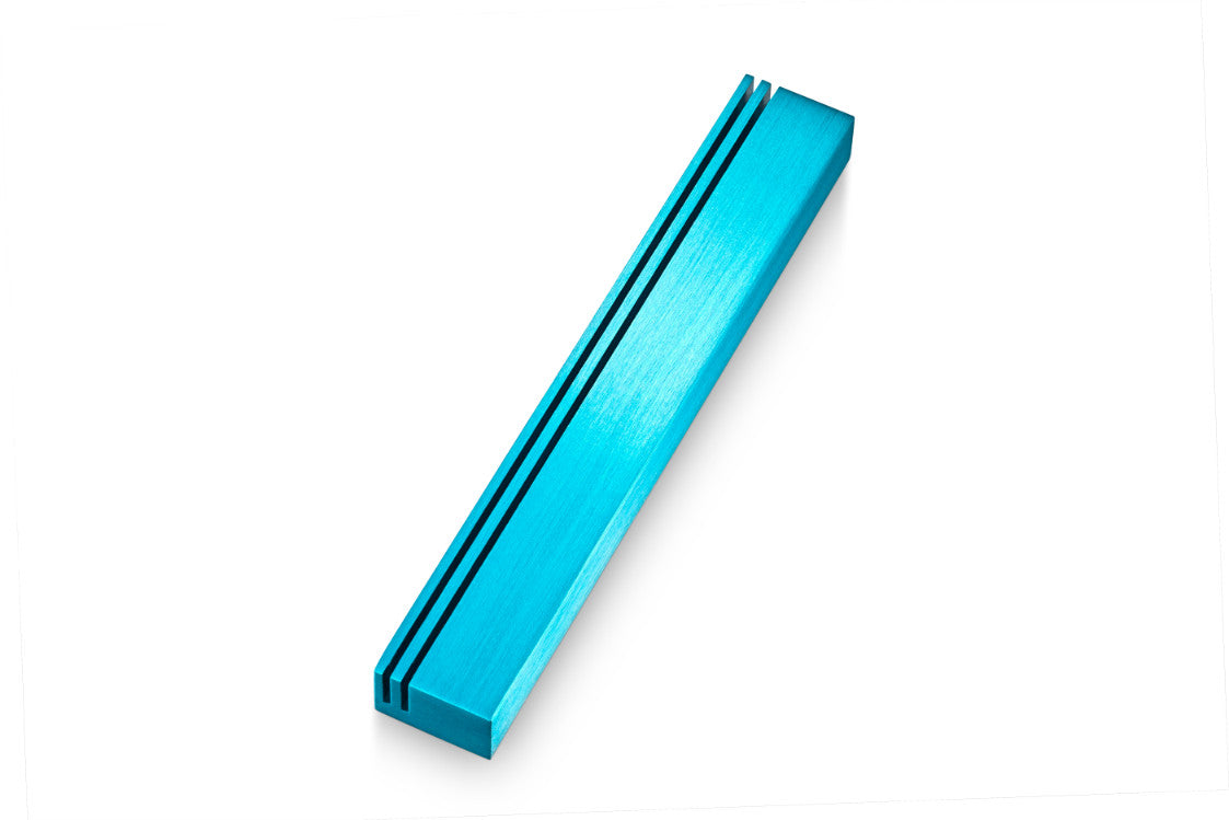 Track Aluminum Mezuzah Turquoise