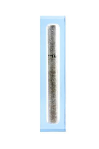 The Lucite Mezuzah Small Baby Blue