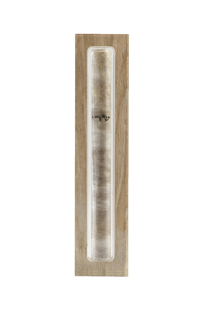 The Lucite Mezuzah Small Wood