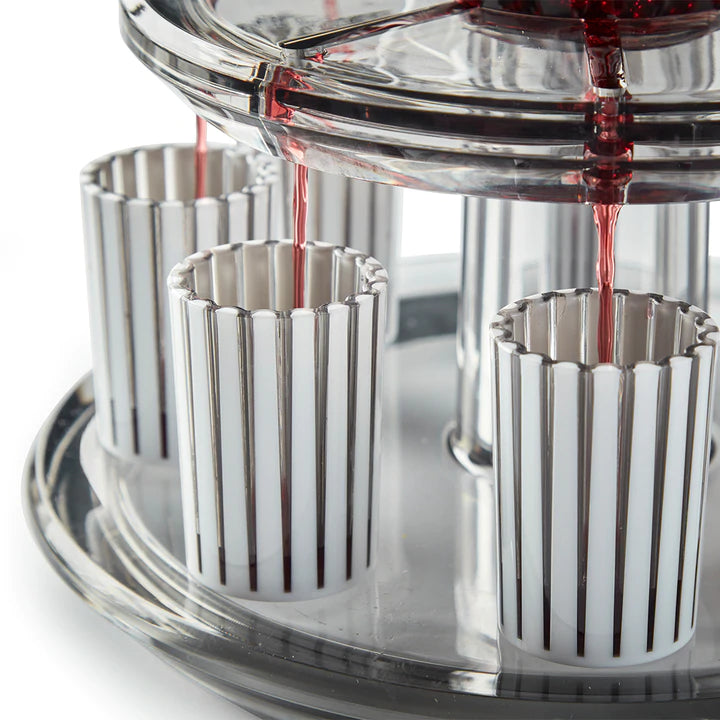 Kiddush Wine Fountain Set | Smoke White