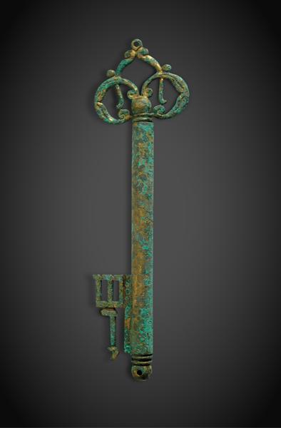 The Brass Key Mezuzah