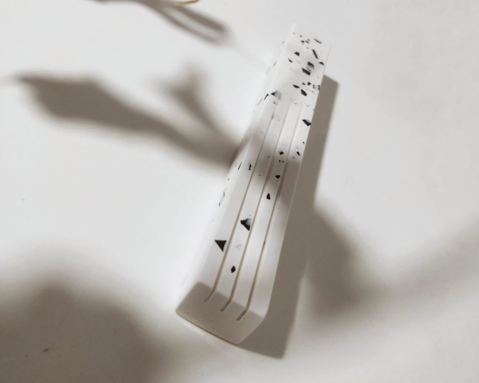 Textured Natural | White with Black Terrazzo