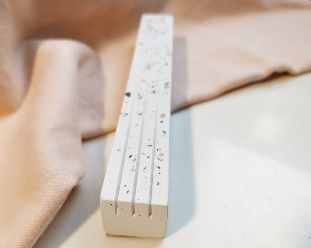 Textured Natural | White Colorful Terrazzo