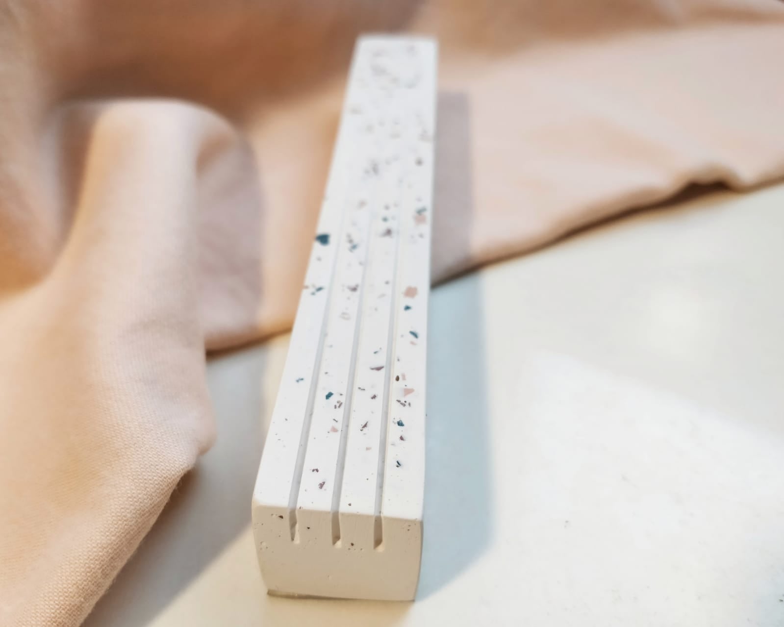 Textured Natural | White Colorful Terrazzo