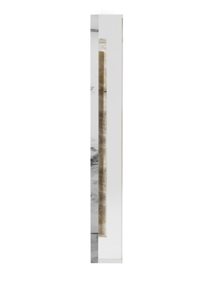 The Lucite Mezuzah X-Large Calacatta Marble