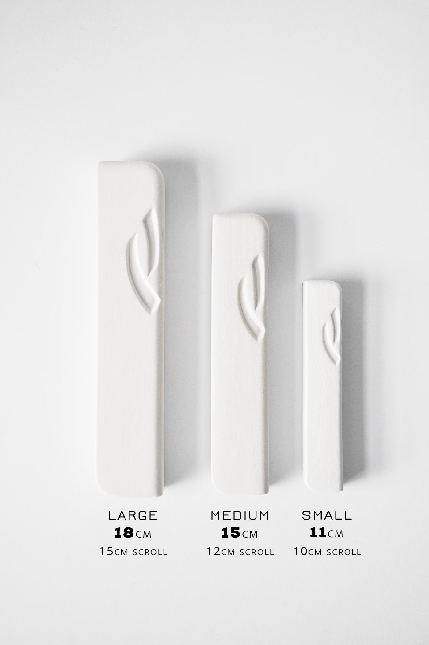 Ceramic Mezuzah Dark Grey with 24K Gold Shin