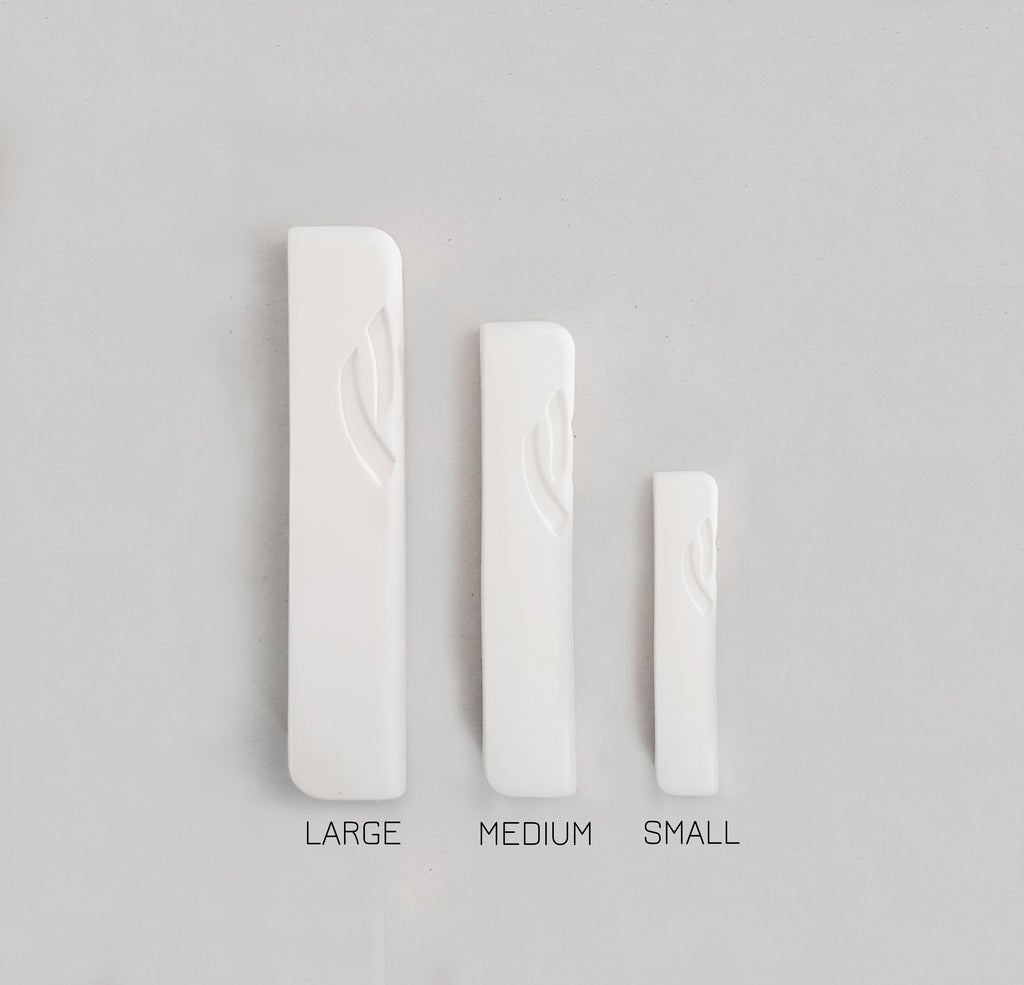 Ceramic Mezuzah with 24K Gold Shin