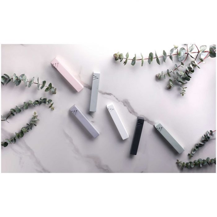 White Modern Minimalist Cement Mezuzah